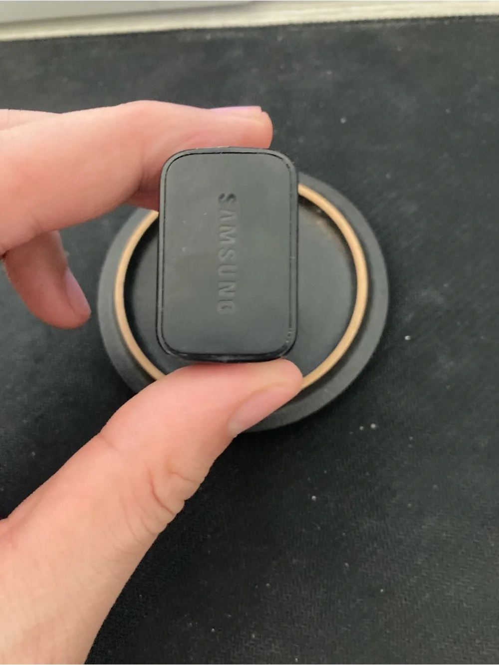 Universal Black Wireless Charging Pad with Fast-Charge Wall Adapter